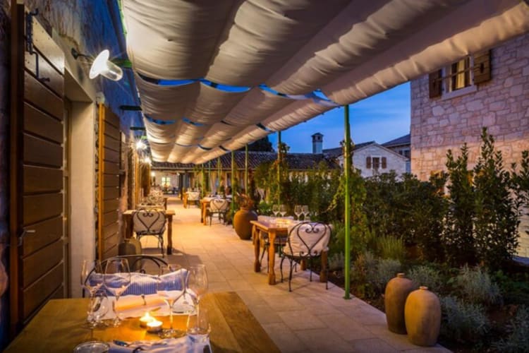 Terrace evening dining